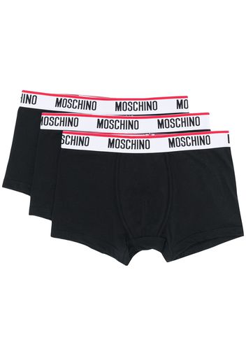 Moschino Boxer con stampa - Nero