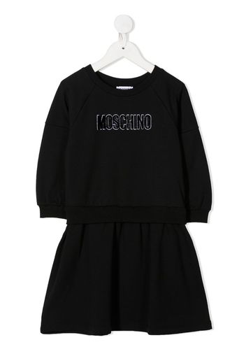 long sleeve logo dress