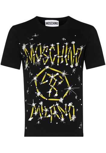 Moschino Galaxy-logo crew-neck T-shirt - Nero