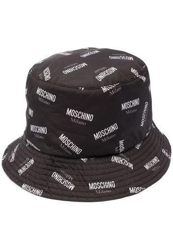 logo print bucket hat