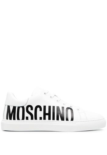 Moschino logo-print sneakers - BIANCO