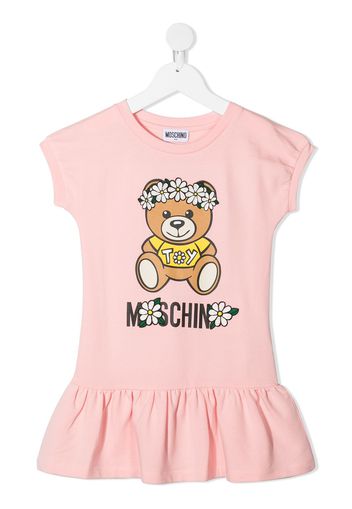 Moschino Kids Teddy Bear-print dress - Rosa