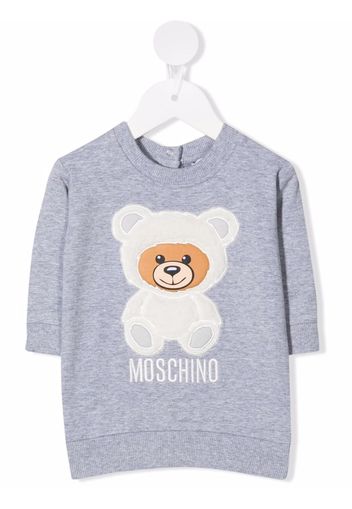 Moschino Kids Abito modello felpa Teddy Bear - Grigio