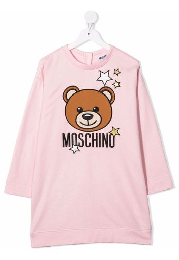 Moschino Kids Abito con stampa - Rosa