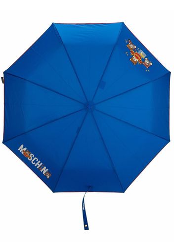 Moschino Toy Bear print umbrella - Blu