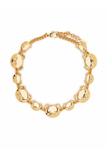 Moschino Teddy Bear chain choker - Oro