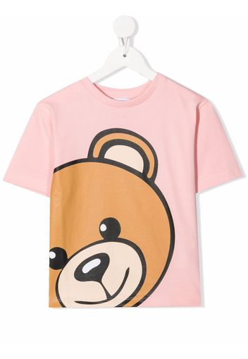 Moschino Kids Toy Bear print T-shirt - Rosa