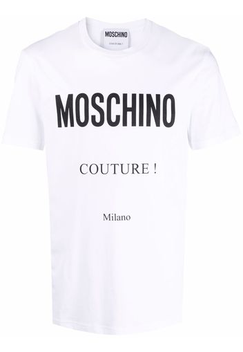 Moschino Couture logo-print T-shirt - Bianco