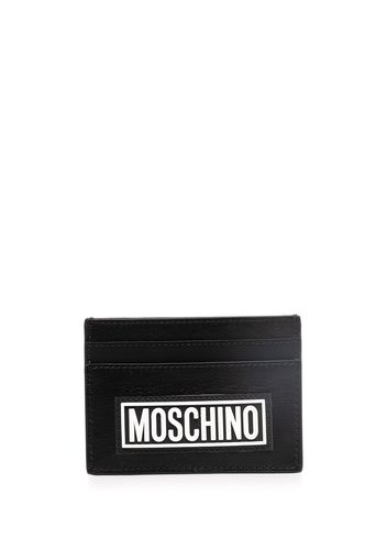 Moschino logo-print cardholder - Nero