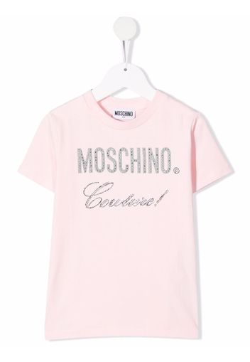 Moschino Kids Couture logo T-shirt - Rosa