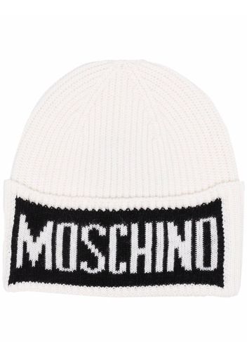 Moschino Berretto con stampa - Bianco