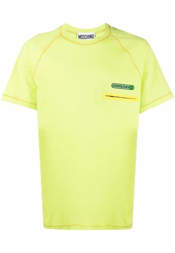 Moschino T-shirt con applicazione - Verde