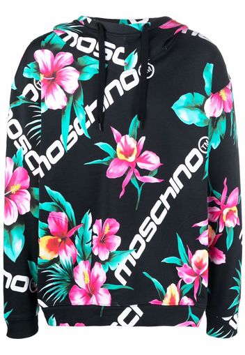 Moschino Felpa a fiori - Nero