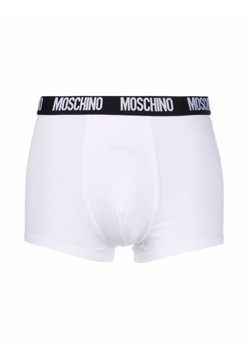 Moschino logo-waistband stretch-cotton boxers - Bianco