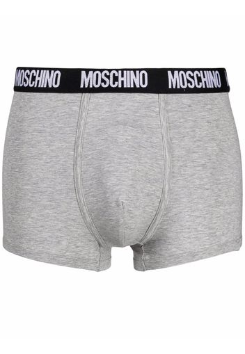 Moschino Set di 2 boxer con logo - Grigio