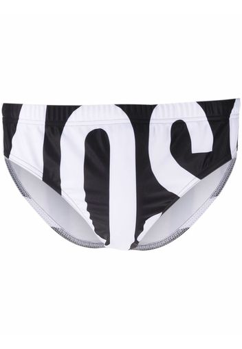 Moschino Costume da bagno con stampa - Nero