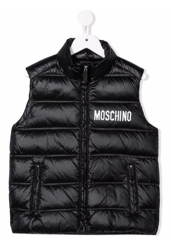 Moschino Kids Gilet Teddy Bear - Nero