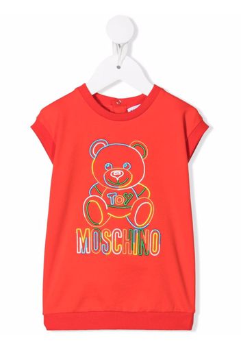 Moschino Kids Abito Teddy Bear - Rosso