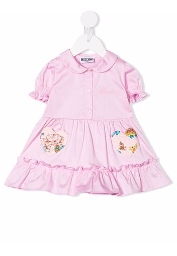 Moschino Kids Abito con ricamo - Rosa