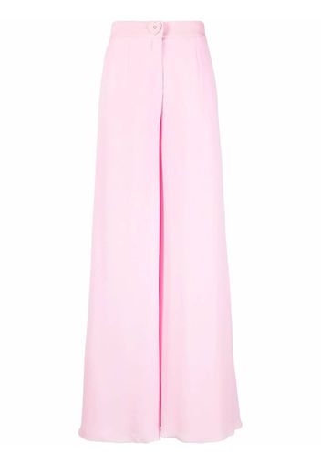 Moschino Pantaloni svasati a vita alta - Rosa