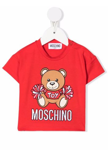 Moschino Kids teddy bear print T-shirt - Rosso