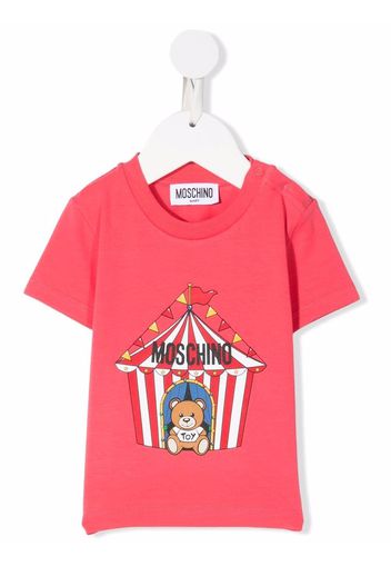 Moschino Kids graphic-print cotton T-shirt - Rosa