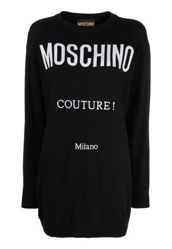 Moschino knitted Couture mini dress - Nero