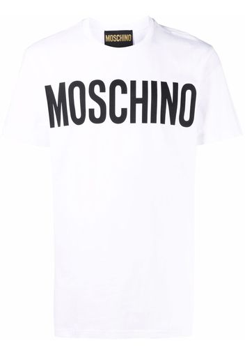 Moschino logo-print organic-cotton T-shirt - 1001 WHITE