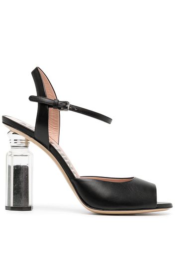 Moschino pepper shaker heeled sandals - Nero