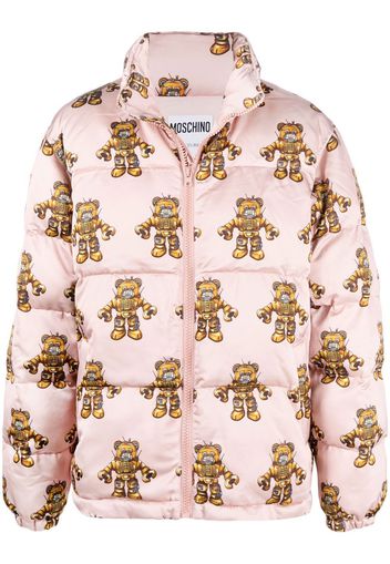 Moschino Piumino con stampa - Rosa