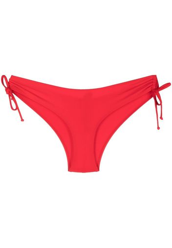 Moschino ruched drawstring-detail swim briefs - Rosso