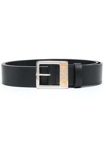 Moschino calf leather belt - Nero