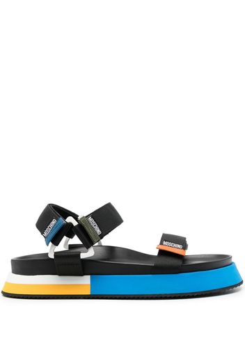 Moschino Sandali con design color-block - Nero