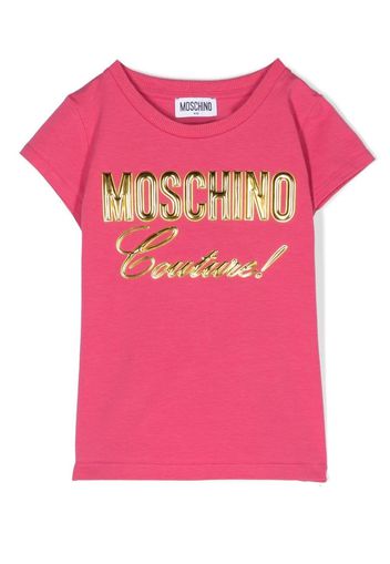 Moschino Kids T-shirt con stampa - Rosa