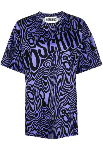 Moschino T-shirt con stampa - Blu