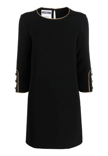 Moschino contrast-trimmed mini dress - Nero