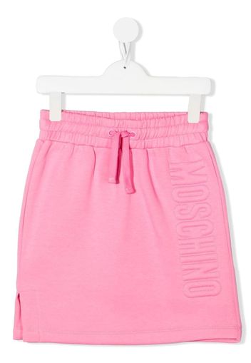 Moschino Kids Gonna con logo goffrato - Rosa