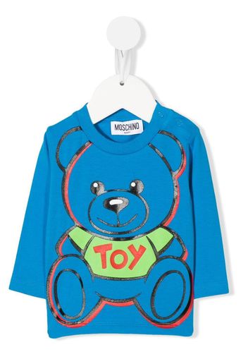 Moschino Kids T-shirt con motivo Teddy Bear - Blu