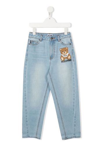 Moschino Kids Jeans affusolati Teddy - Blu