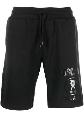 Moschino cotton logo-print shorts - Nero