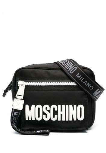 Moschino Borsa a spalla con stampa - Nero