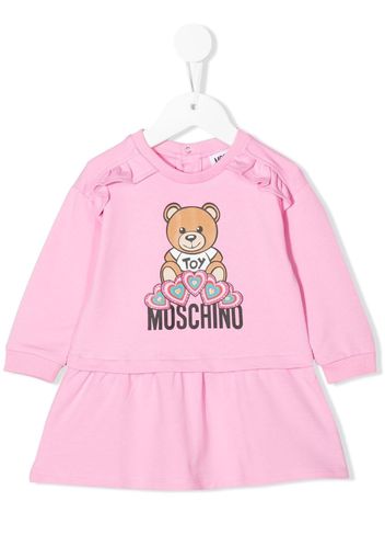 Moschino Kids Abito con stampa - Rosa