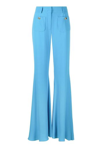 Moschino Pantaloni svasati a vita alta - Blu