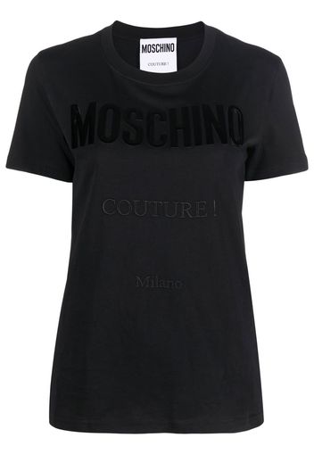 Moschino logo-print cotton T-shirt - Nero