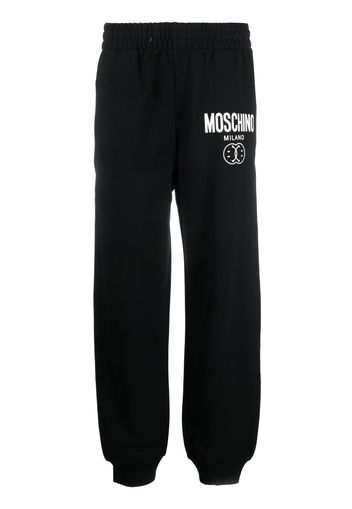 Moschino logo-print track pants - Nero