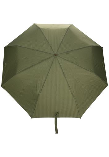 Moschino logo-print pinstripe umbrella - Verde