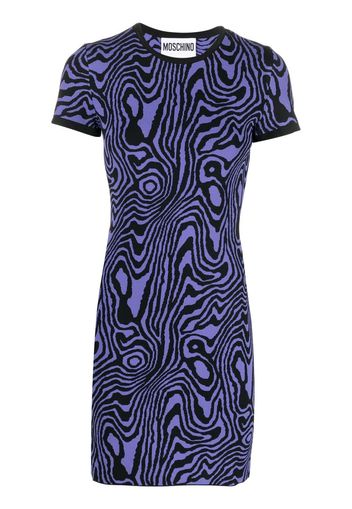 Moschino swirl-pattern knitted minidress - Viola