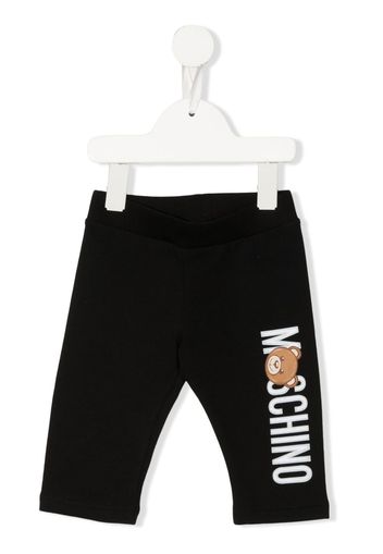 Moschino Kids Teddy Bear cotton track pants - Nero