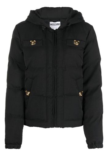 Moschino Teddy button-detail padded jacket - Nero