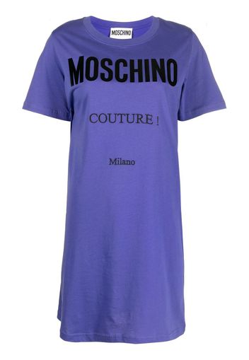 MOSCHINO logo-print T-shirt dress - Viola